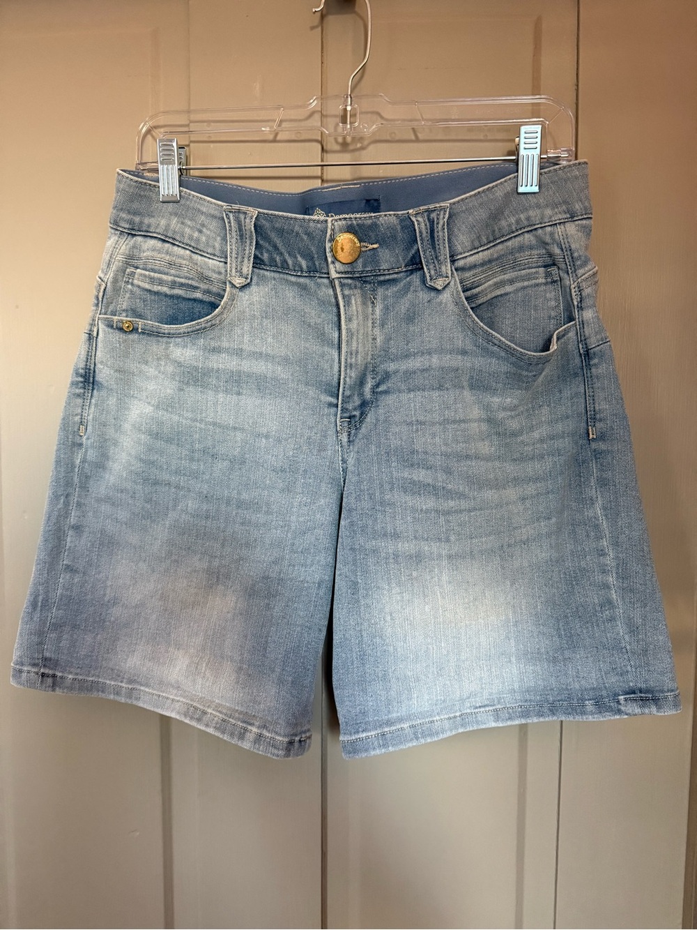 Democracy Light Blue Denim Bermuda Jean Shorts